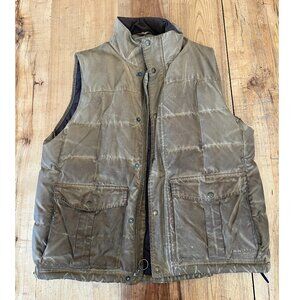 L.L. Bean Upcountry Waxed Cotton Goose Down Vest